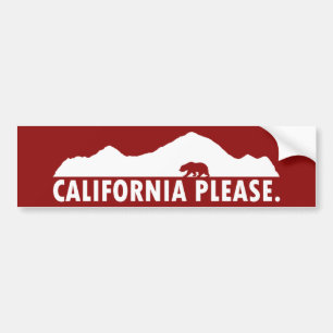 カリフォルニアお願い バンパーステッカー