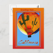 カリフォルニアからのはがき ポストカード (正面/裏面)