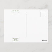 カリフォルニアからのブラッドンズ：レッドウッド・サレル ポストカード (裏面)