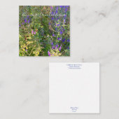 カリフォルニアからのブルーミング:青いカール ノートカード (正面/裏面)