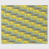 カリフォルニアからのヴィンテージ旅行の挨拶 ラッピングペーパー (フラット)