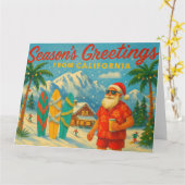 カリフォルニアからの季節のご挨拶 カード (黄色い花)