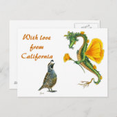 カリフォルニアからの愛を持つ – ポストカード (正面/裏面)
