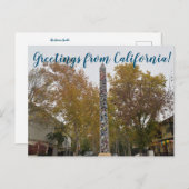 カリフォルニアからの挨拶:デイビス針 ポストカード (正面/裏面)