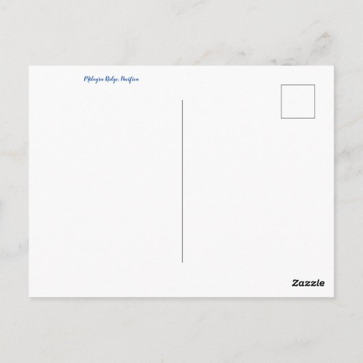 カリフォルニアからの挨拶!ポストカード ポストカード (裏面)