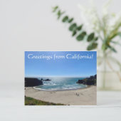 カリフォルニアからの挨拶:調理師ビーチ ポストカード (スタンド正面)
