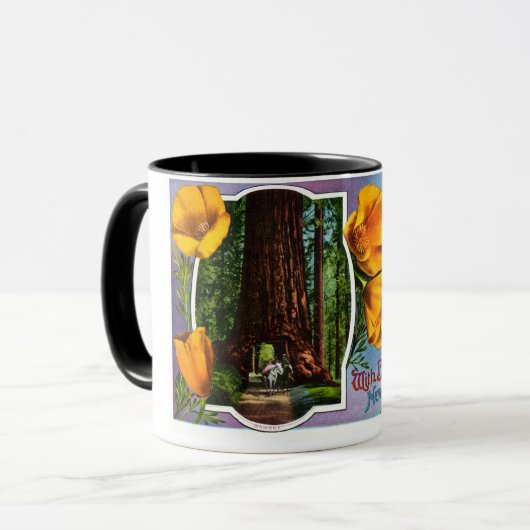 カリフォルニアからの最も最高のな新年の願いを使って マグカップ (正面左)