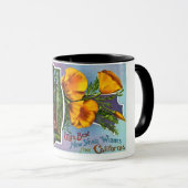 カリフォルニアからの最も最高のな新年の願いを使って マグカップ (正面右)