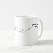 カリフォルニアからフロリダ – ハート2ハートコーヒーマグ コーヒーマグカップ (正面右)