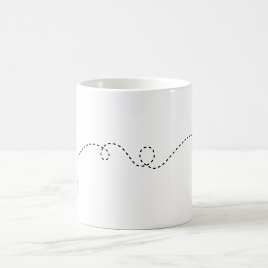 カリフォルニアからミネソタへ – ハート2ハートコーヒーマグ コーヒーマグカップ (中央)