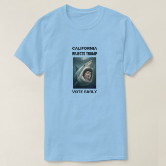 カリフォルニアがトランプを拒否 Tシャツ