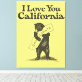 カリフォルニアが大好き キャンバスプリント (インサイチュ (ウッドフロア))