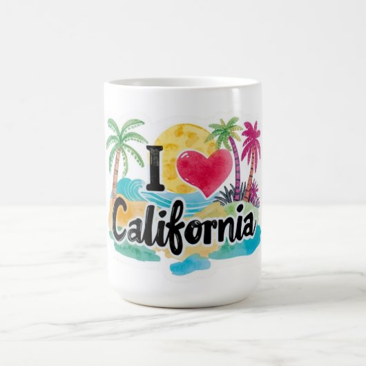カリフォルニアが大好き コーヒーマグカップ (中央)