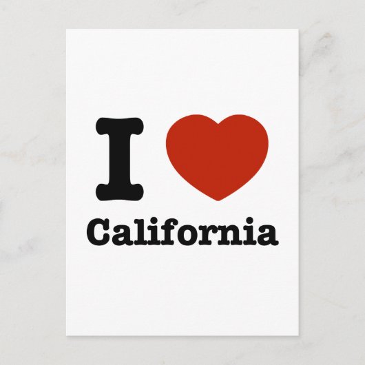 カリフォルニアが大好き ポストカード (正面)
