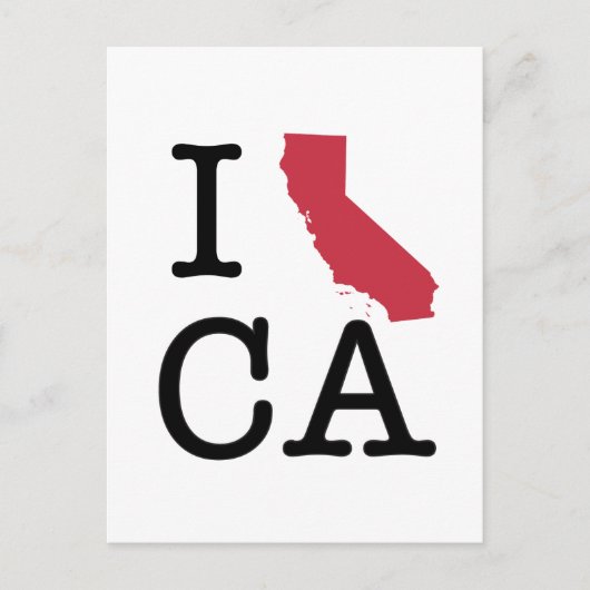 カリフォルニアが大好き ポストカード (正面)