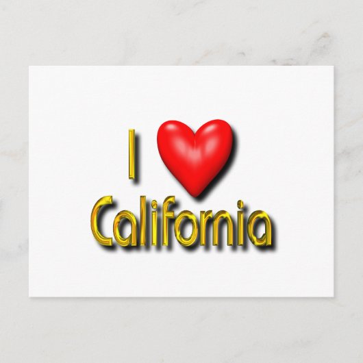 カリフォルニアが大好き ポストカード (正面)