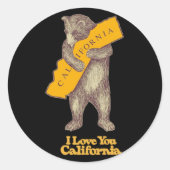 カリフォルニアが大好き ラウンドシール (正面)