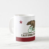 カリフォルニアくまのバイクのマグ コーヒーマグカップ (正面左)