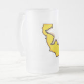 カリフォルニアくまの州記号の曇らされたビールのジョッキ フロストグラスビールジョッキ (正面左)
