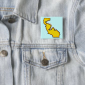 カリフォルニアくまの州記号の記念品ボタン 缶バッジ (インサイチュ)