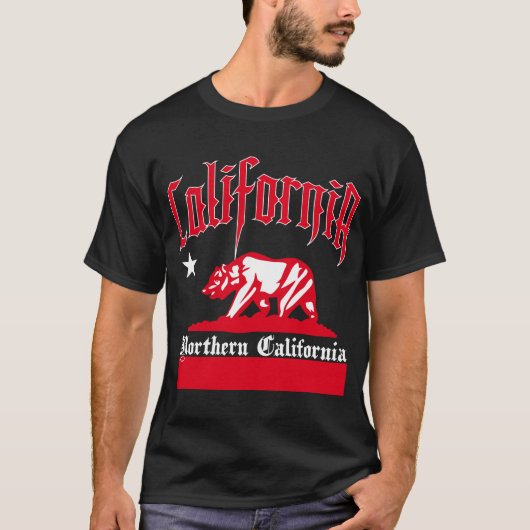 カリフォルニアくまの都市スタイル Tシャツ (正面)