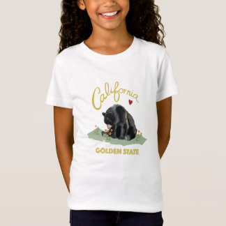 カリフォルニアくま- Cali愛Tシャツの女の子 Tシャツ