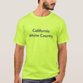 カリフォルニアすすり泣きの国が付いているメンズ基本的なTシャツ Tシャツ (正面)