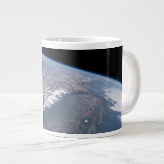カリフォルニアとネバダは宇宙から見た。 ジャンボコーヒーマグカップ (正面右)