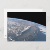 カリフォルニアとネバダは宇宙から見た。 ポストカード (正面/裏面)