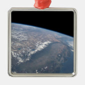 カリフォルニアとネバダは宇宙から見た。 メタルオーナメント (正面)