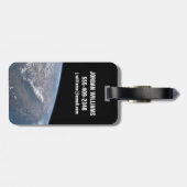 カリフォルニアとネバダは宇宙から見た。 ラゲッジタグ (裏面横)