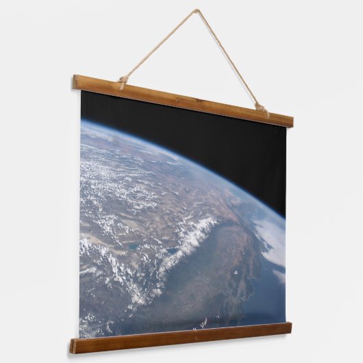 カリフォルニアとネバダは宇宙から見た。 吊り下げ型タペストリー (傾斜あり)