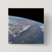 カリフォルニアとネバダは宇宙から見た。 缶バッジ (正面)