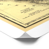 カリフォルニアとネバダレールの地図1882 ポスター (角)