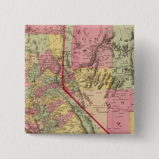 カリフォルニアとネバダ5 缶バッジ (正面)