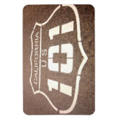 カリフォルニアと米国101ハイウェイ マグネット (縦)