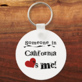 カリフォルニアにいる誰かが私を愛している キーホルダー (正面)