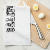 カリフォルニアに引っ越す キッチンタオル (四つ折り)