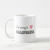 カリフォルニアに引っ越す コーヒーマグカップ (左)