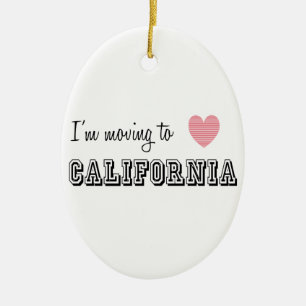 カリフォルニアに引っ越す セラミックオーナメント