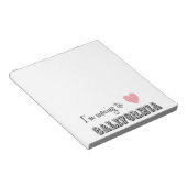 カリフォルニアに引っ越す ノートパッド (アングル)