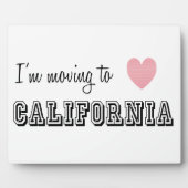 カリフォルニアに引っ越す フォトプラーク (正面)