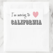 カリフォルニアに引越します 長方形シール (バッグ)