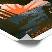 カリフォルニアに戻るヴィンテージ ポスター (角)