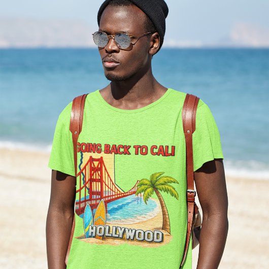 カリフォルニアに戻る メンズ Tシャツ