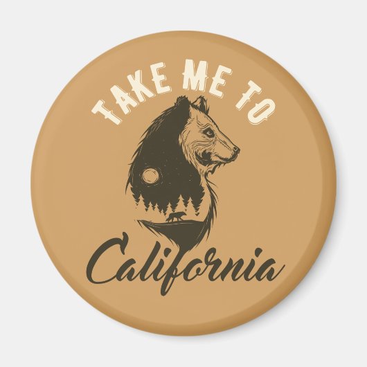 カリフォルニアに連れて行って マグネット (正面)