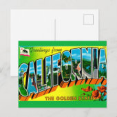 カリフォルニアのご挨拶ポストカード ポストカード (正面/裏面)