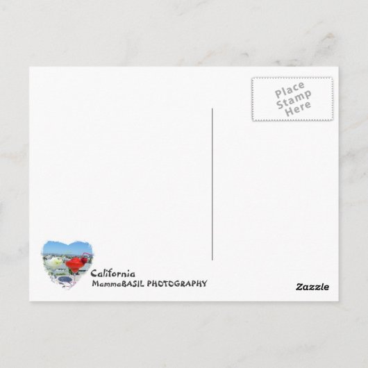 カリフォルニアのはがきへようこそ! ポストカード (裏面)