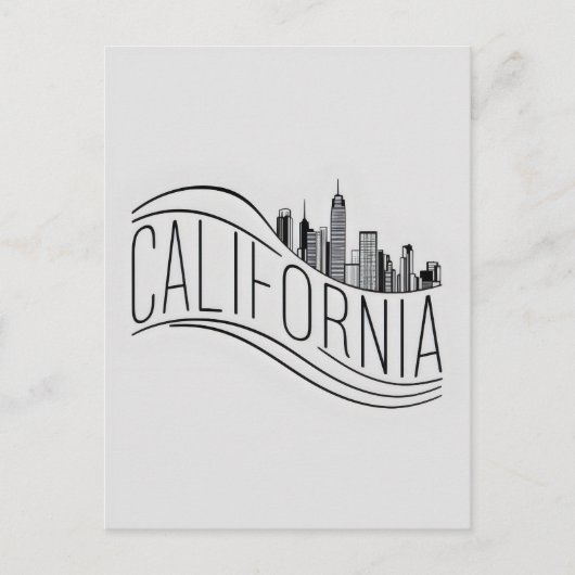 カリフォルニアのはがき ポストカード (正面)