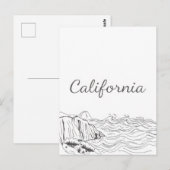 カリフォルニアのはがき ポストカード (正面/裏面)